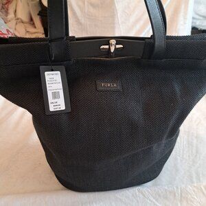 Furla black onyx Paglia and Stefano bag